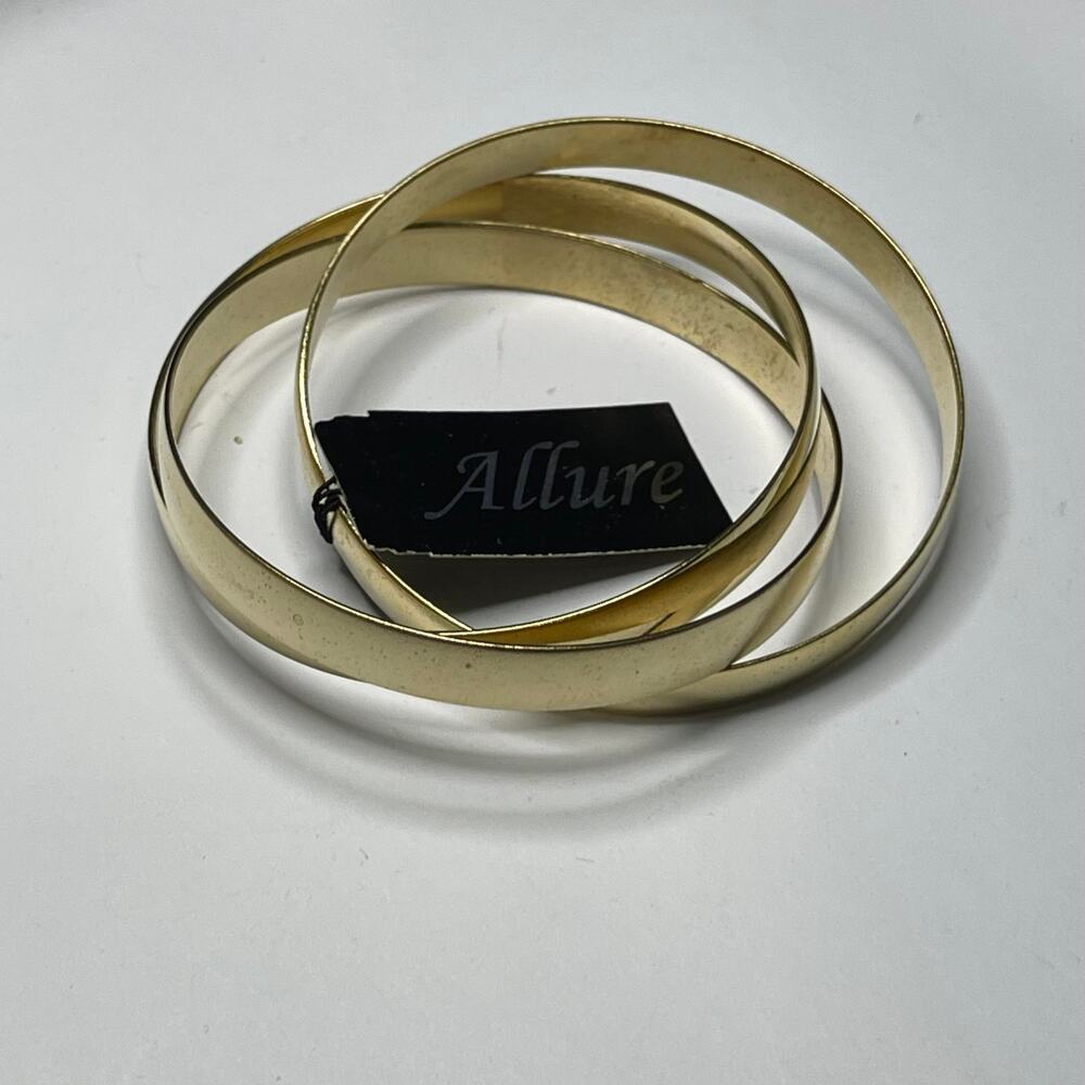 set of three gold tone fashion costume jewelry by Allure unworn w tags jewelry